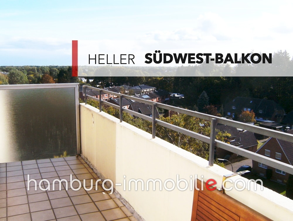 Heller Süd-West-Balkon