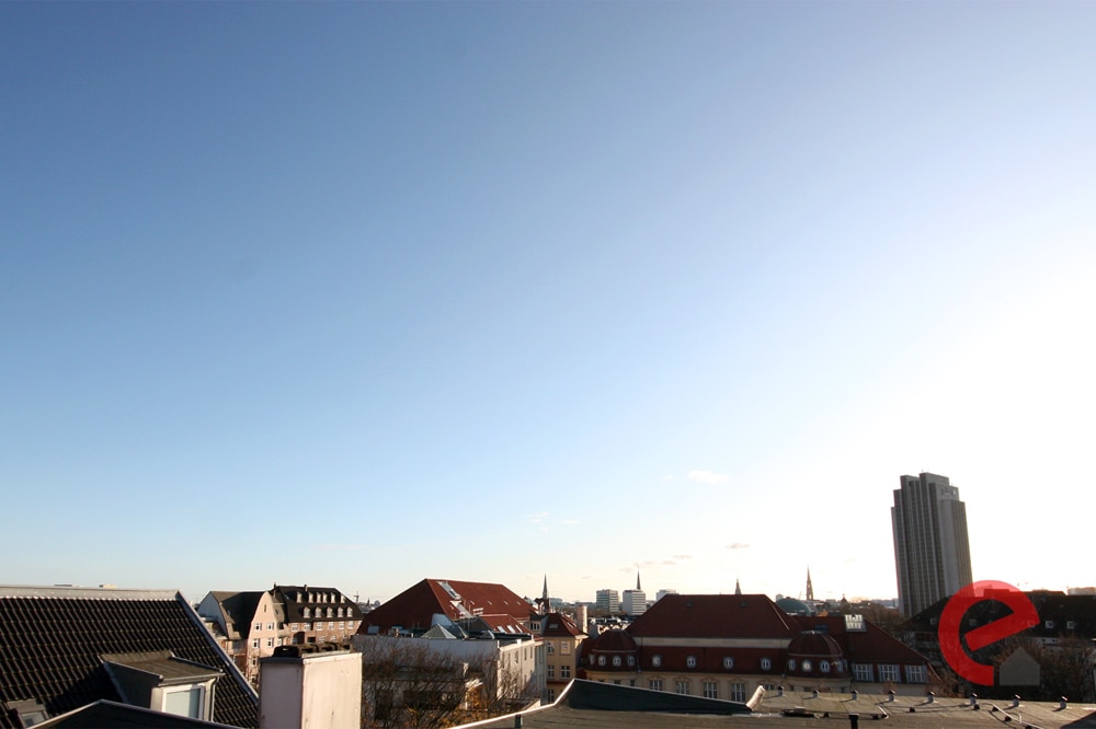 Ausblick über die Dächer Hamburgs